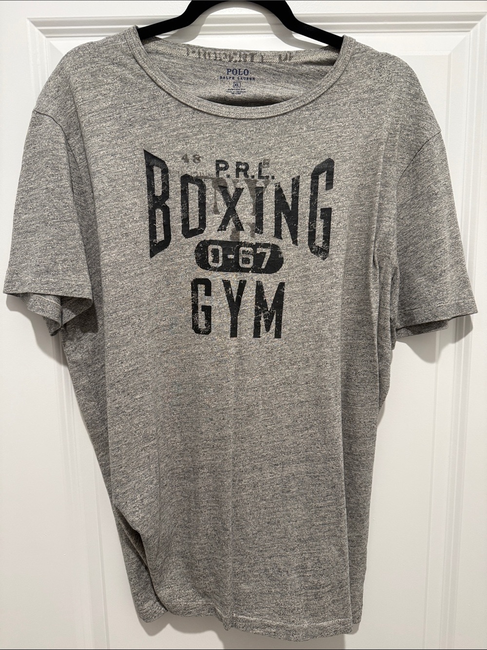 Polo by Ralph Lauren Gray Heather 'Boxing Gym' Graphic Tee